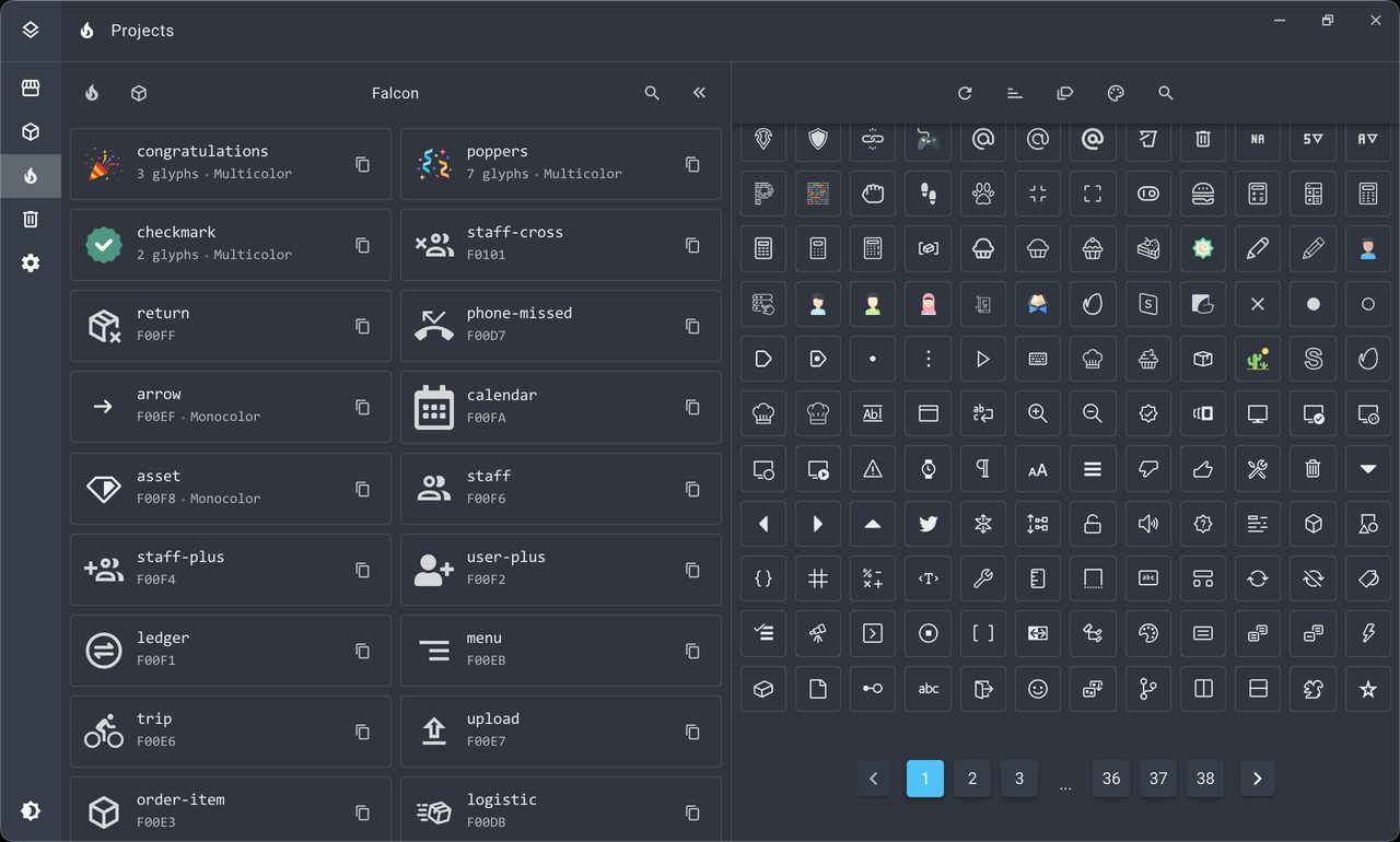 Font project builder